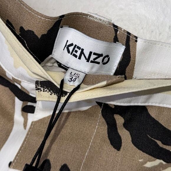 Kenzo Tropic Camo Print Cargo Shorts Mens Size US 34 - Picture 6 of 8
